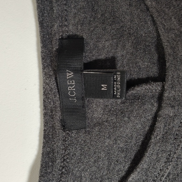 J. Crew gray short sleeve knit dress M - Picture 9 of 12